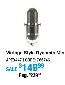 Long & McQuade 447 Vintage Style Dynamic Microphone offer