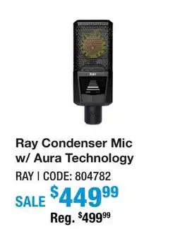 Long & McQuade RAY CONDENSER MIC W/ AURA TECHNOLOGY offer