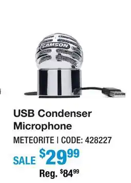 Long & McQuade USB Condenser Microphone offer