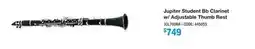 Long & McQuade JUPITER STUDENT BB CLARINET W/ADJUSTABLE THUMB REST offer