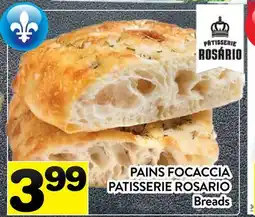 Supermarché PA PAINS FOCACCIA PATISSERIE ROSARIO | Breads offer