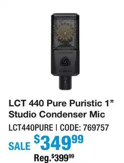 Long & McQuade LCT 440 Pure Puristic 1'' Studio Condenser Mic offer