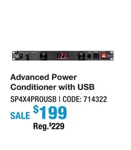 Long & McQuade Advanced Power Conditioner with USB offer
