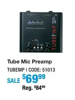 Long & McQuade TUBE MIC PREAMP TUBEMP offer