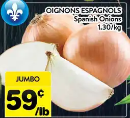 Supermarché PA OIGNONS ESPAGNOLS | Spanish Onions offer