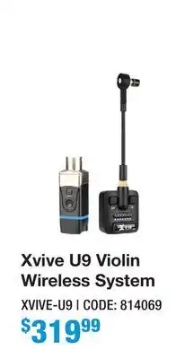 Long & McQuade XVIVE U9 VIOLIN WIRELESS SYSTEM offer