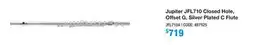 Long & McQuade JFL710 CLOSED HOLE, OFFSET G, SILVER PLATED C FLUTE offer