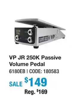 Long & McQuade VP JR 250K PASSIVE VOLUME PEDAL offer