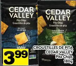 Supermarché PA CROUSTILLES DE PITA CEDAR VALLEY | Pita Chips offer