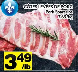 Supermarché PA COTES LEVÉES DE PORC | Pork Spareribs offer