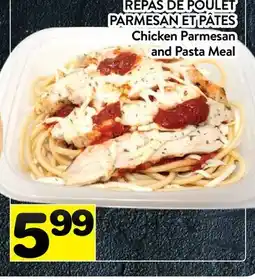 Supermarché PA REPAS DE POULET PARMESAN ET PÂTES | Chicken Parmesan and Pasta Meal offer