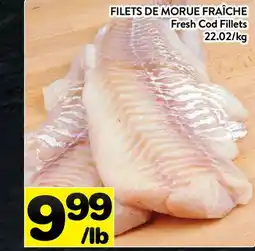 Supermarché PA FILETS DE MORUE FRAÎCHE | Fresh Cod Fillets offer