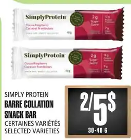Marches Tau BARRE COLLATION SIMPLY PROTEIN offer