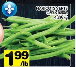 Supermarché PA HARICOTS VERTS | Green Beans offer
