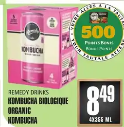 Marches Tau KOMBUCHA BIOLOGIQUE REMEDY DRINKS offer
