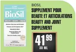 Marches Tau SUPPLEMENT POUR BEAUTE ET ARTICULATIONS BIOSIL offer