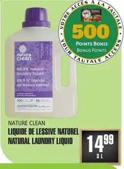 Marches Tau LIQUIDE DE LESSIVE NATUREL NATURE CLEAN offer