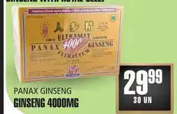 Marches Tau GINSENG 4000MG PANAX GINSENG offer