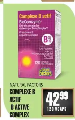 Marches Tau COMPLEXE B ACTIF NATURAL FACTORS offer