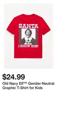Old Navy Old Navy Elf Gender-Neutral Graphic T-Shirt for Kids offer