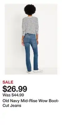 Old Navy Old Navy Mid-Rise Wow Boot-Cut Jeans offer