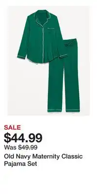 Old Navy Old Navy Maternity Classic Pajama Set offer