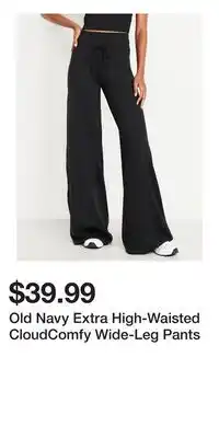 Old Navy Old Navy Extra High-Waisted CloudComfy Wide-Leg Pants offer
