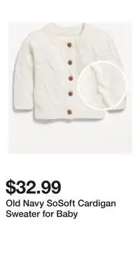 Old Navy Old Navy SoSoft Cardigan Sweater for Baby offer