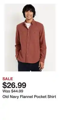 Old Navy Old Navy Flannel Pocket Shirt offer