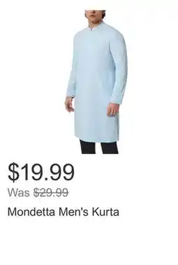 Costco Mondetta Men's Kurta offer