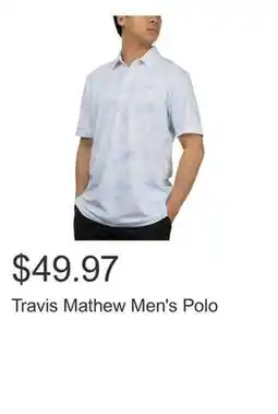 Costco Travis Mathew Men's Polo offer