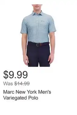 Costco Marc New York Men's Variegated Polo offer
