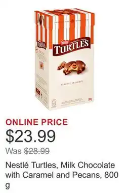 Costco Nestlé Turtles, Milk Chocolate with Caramel and Pecans, 800 g offer