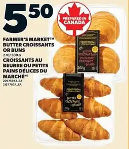 Loblaws Farmer's market butter croissants or buns offer
