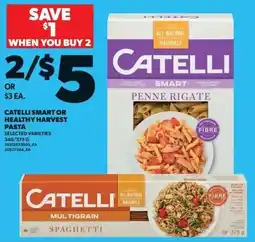 Loblaws Catelli smart or healthy harvest pasta offer