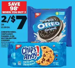 Loblaws Christie oreo, chips ahoy, fudgee-o or nutter butter cookies offer