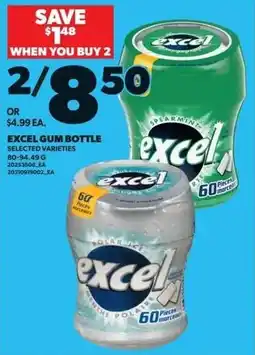 Loblaws Excel gum bottle offer