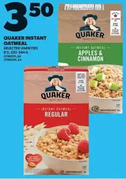 Loblaws Quaker instant oatmeal offer