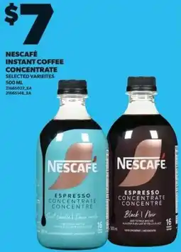 Loblaws Nescafé instant coffee concentrate offer