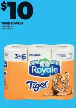 Loblaws Tiger towels offer