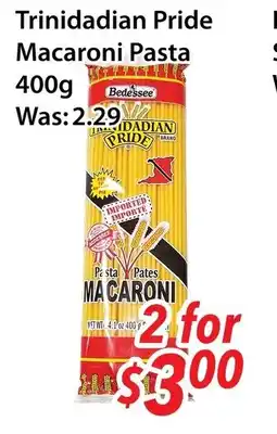 Ample Food Market Trinidadian Pride Macaroni Pasta offer