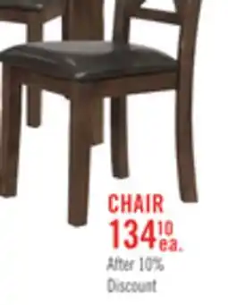 The Brick Talia Dining Chair with Vegan-Leather Fabric, Cross-Back - Brown offer