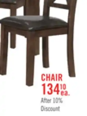 The Brick Talia Dining Chair with Vegan-Leather Fabric, Cross-Back - Brown offer
