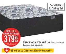 The Brick Springwall Barcelona Tight Top Medium Twin Mattress offer