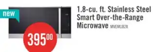 The Brick LG 1.8 Cu. Ft. Smart Over-the-Range Microwave with EasyClean - MVEM1825X offer