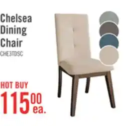 The Brick Chelsea Dining Chair with Linen-Look Fabric - Taupe offer