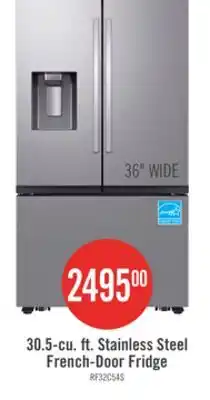 The Brick Samsung 36 31 Cu. Ft. Full Depth French-Door Refrigerator - Stainless Steel - RF32CG5400SRAA offer