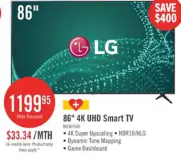The Brick LG 86 UA75 LCD 4K UHD Smart webOS TV (86UA7500ZUA.ACCQ) - 2025 Model offer