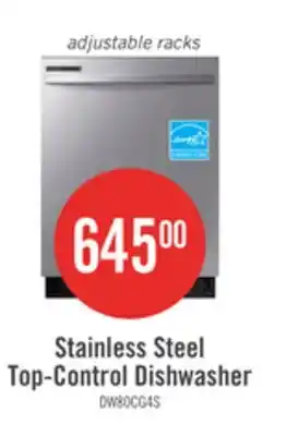 The Brick Samsung 24 53 dBA Built-In Top-Control Dishwasher with Hybrid Tub - DW80CG4021SRAA offer