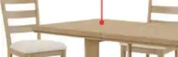 The Brick Aspen 6pc Dining Package with 80-104Extension Table, Bench & 4 Chairs, Fabric - Natural offer